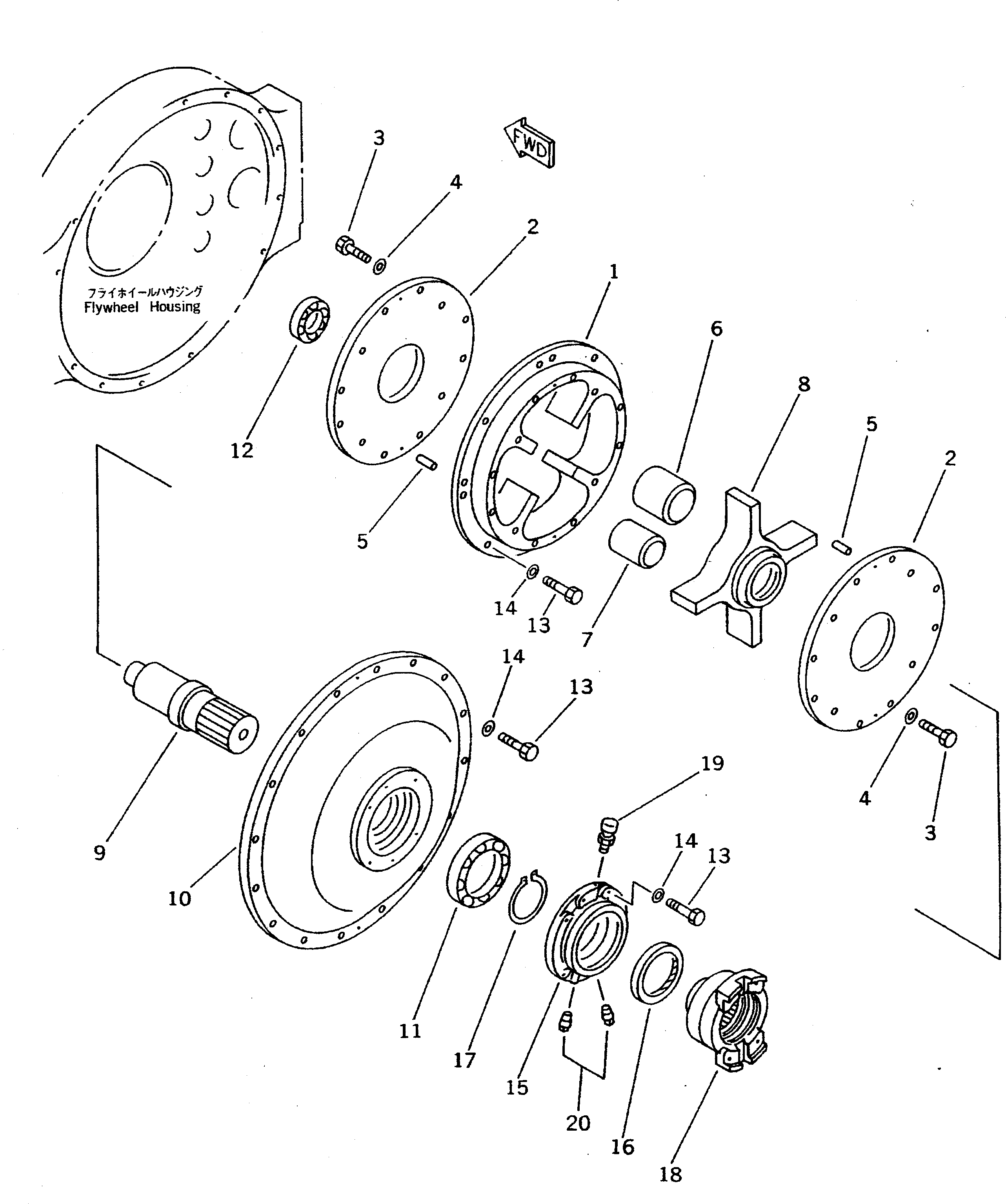 Корпус в сборе 569-01-62600 KOMATSU