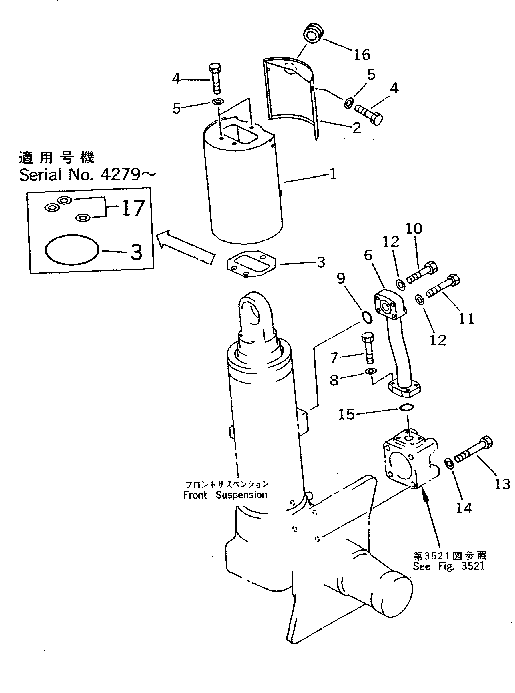 FRONT SUSPENSION A. (569-50-61003) KOMATSU