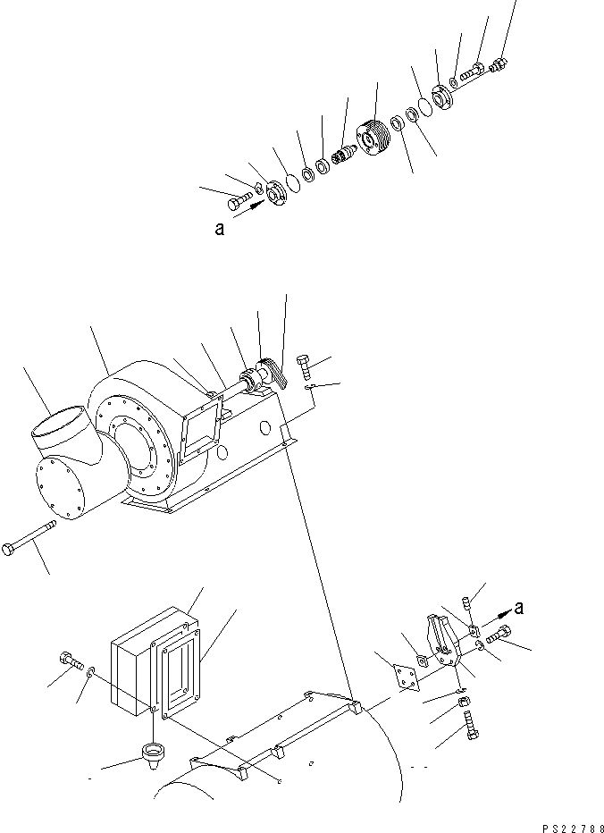 BLOWER 581-08-11802 KOMATSU