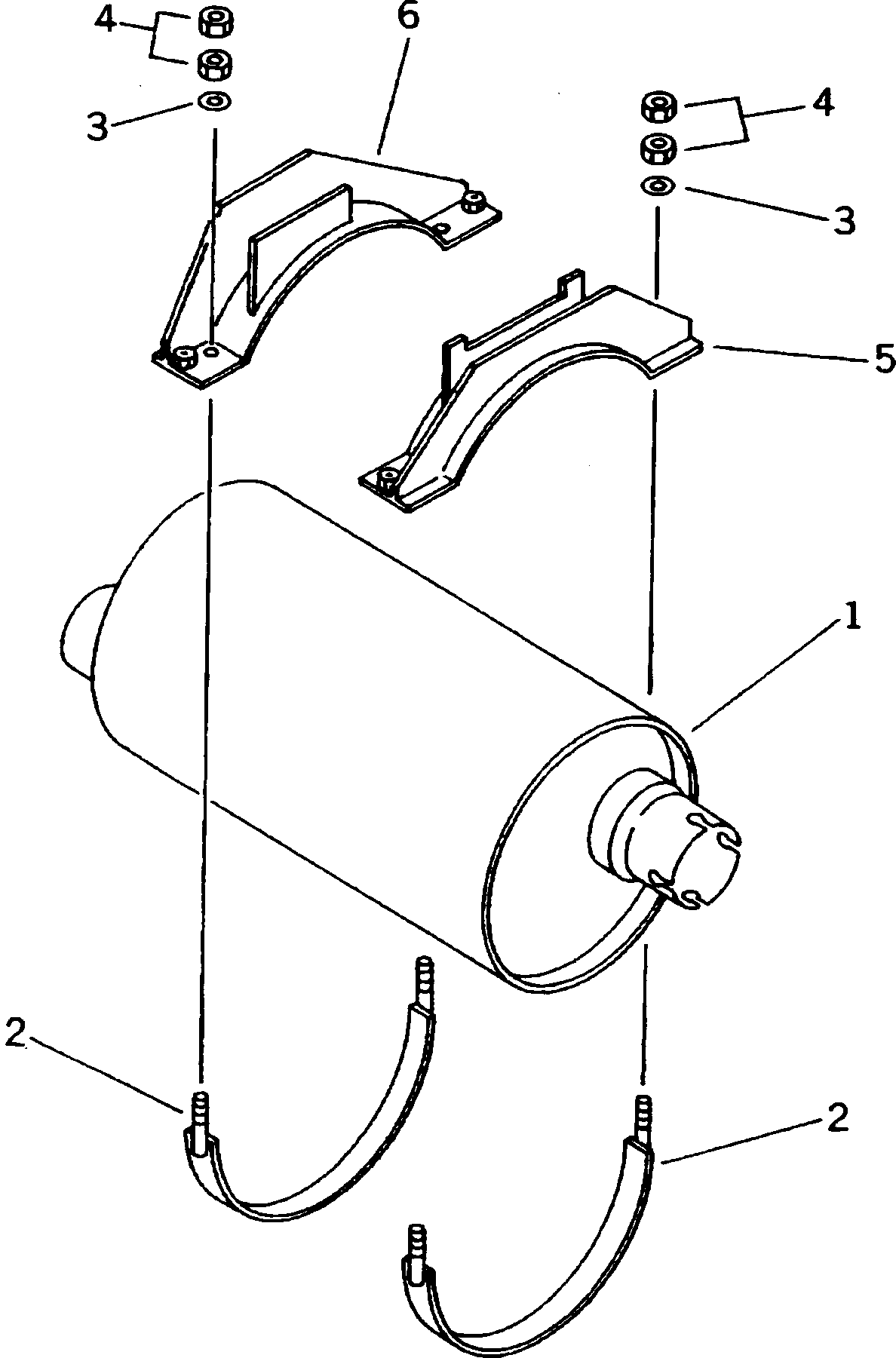 Глушитель 567-92-45110 KOMATSU