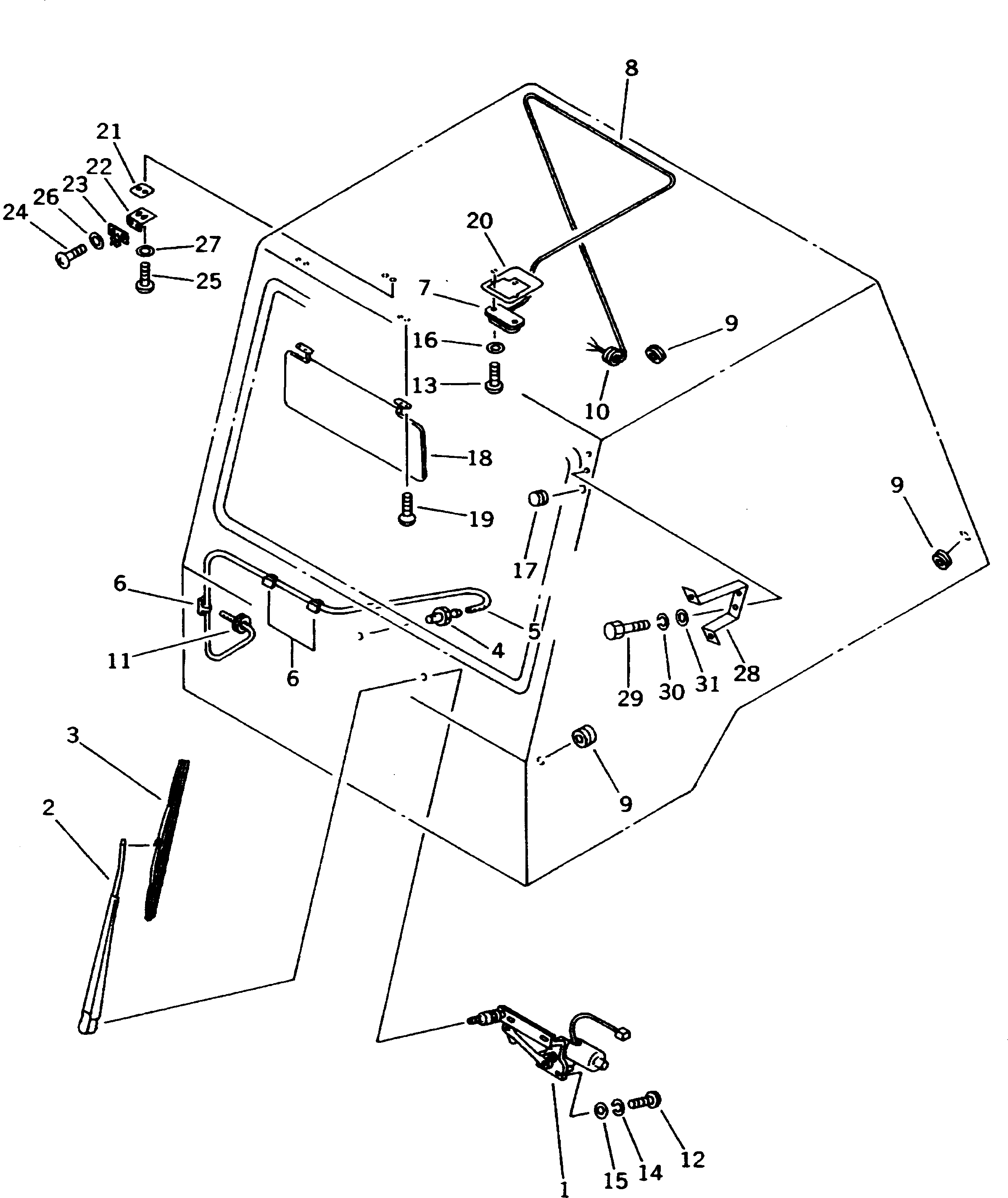 Электродвигатель 561-54-6444001 KOMATSU
