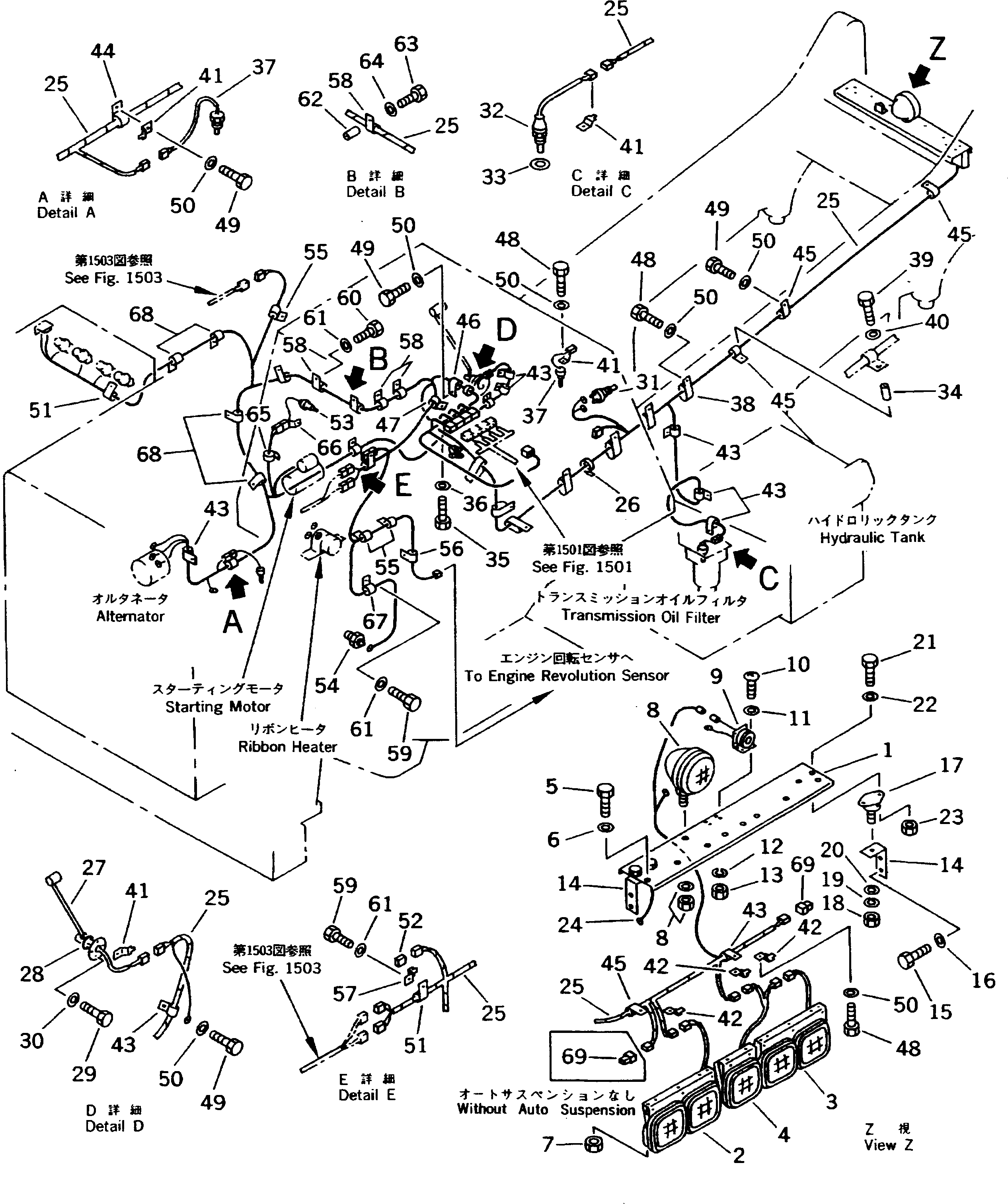 Жгут проводов 566-06-6A511 KOMATSU