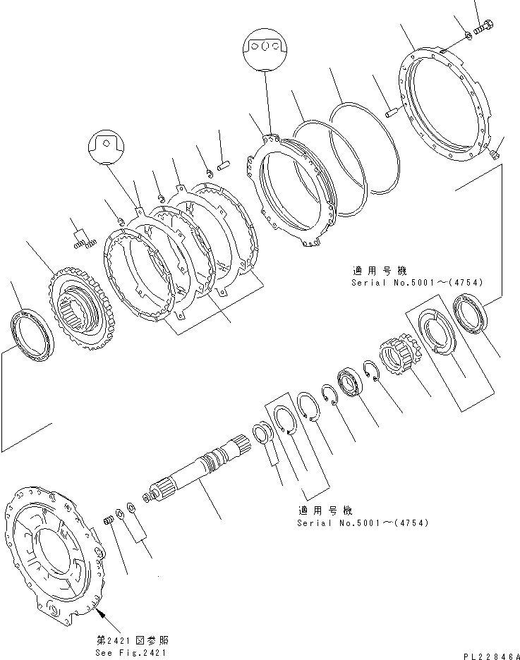 INPUT SHAFT ASS'Y 566-15-01130 KOMATSU