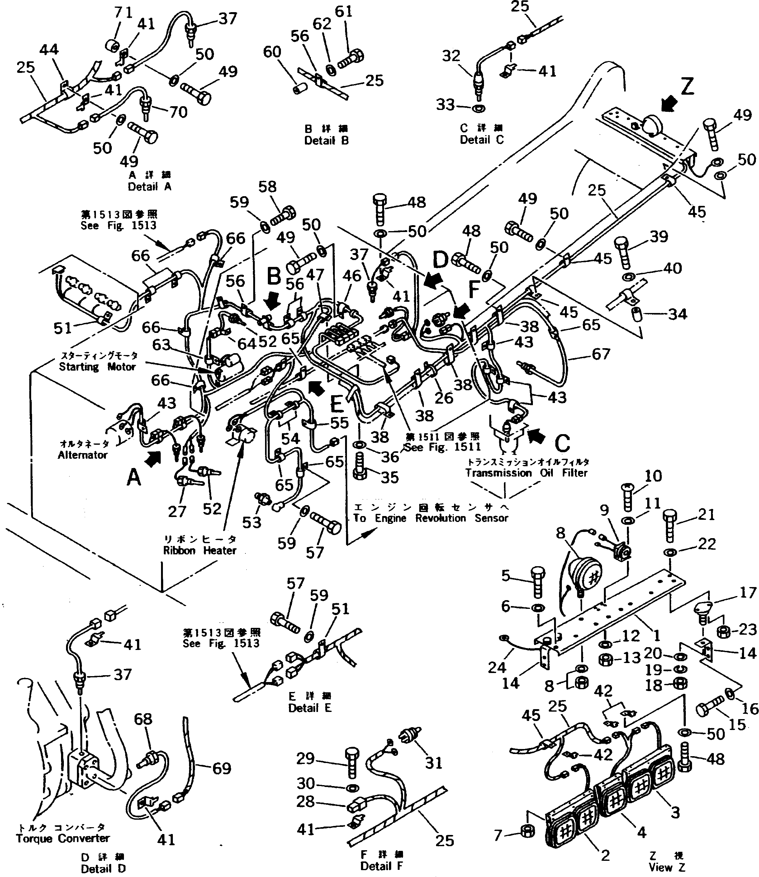 Жгут проводов 566-06-6B510 KOMATSU