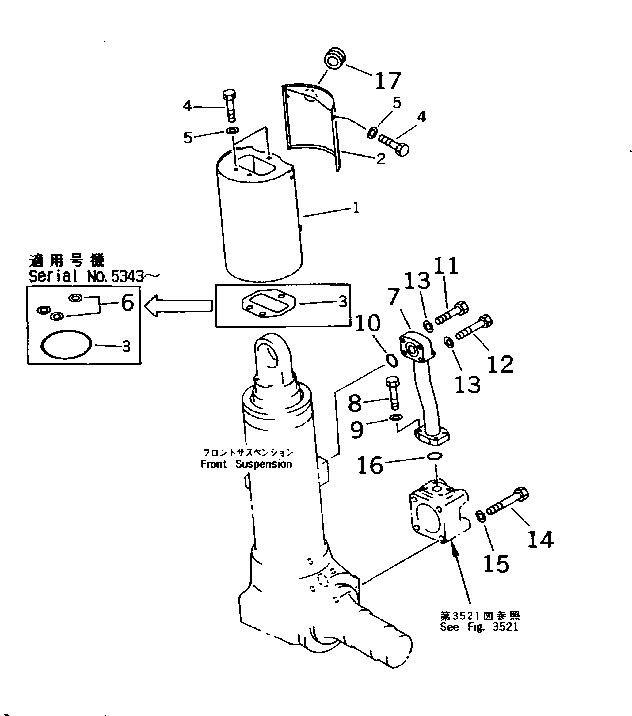 FRONT SUSPENSION A. (566-50-71001) KOMATSU
