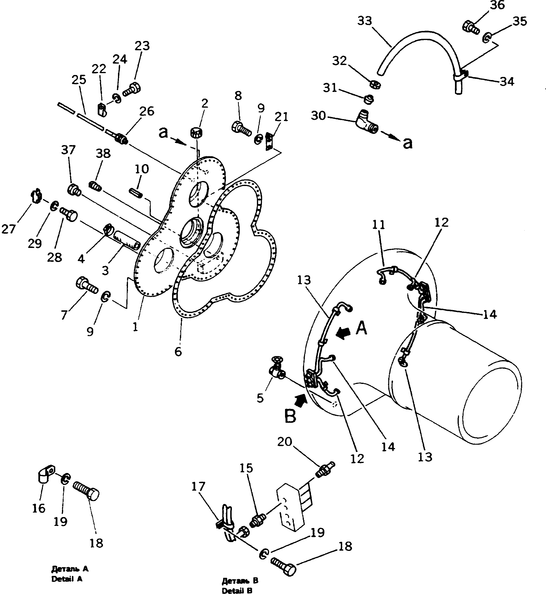 Клеммная колодка 581-07-12470 KOMATSU