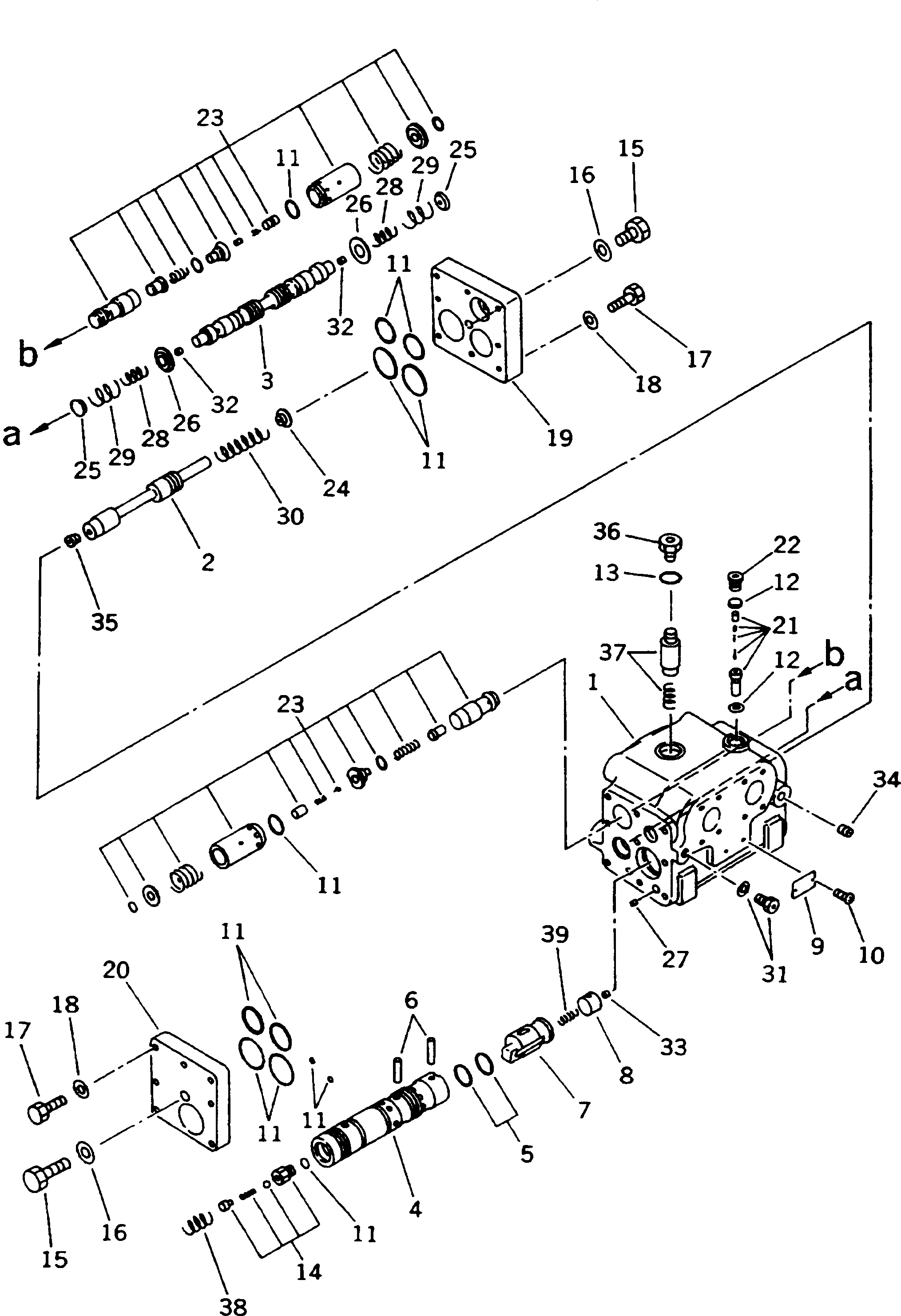 Клапан в сборе 581-40-53700 KOMATSU