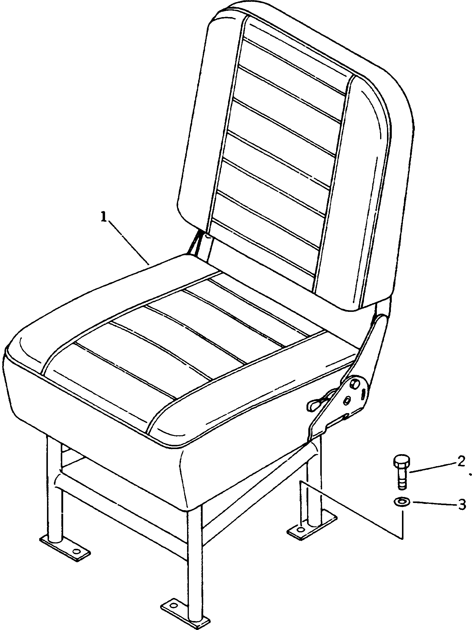 SEAT ASS'Y,ASSIST 581-57-33100 KOMATSU