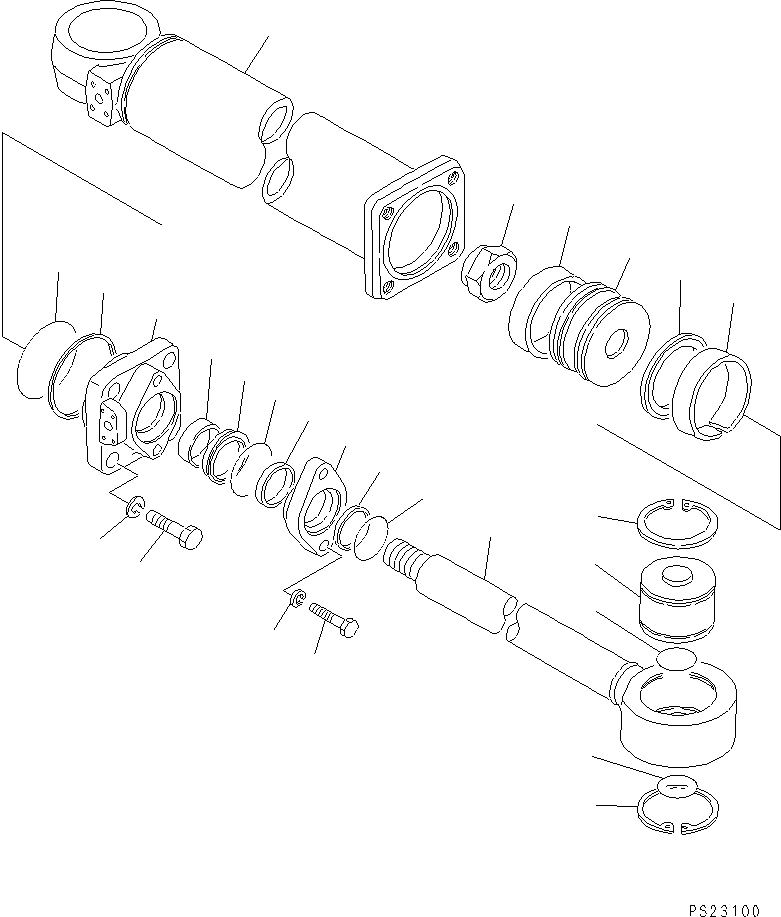 STEERING CYLINDER A. 581-63-08020 KOMATSU