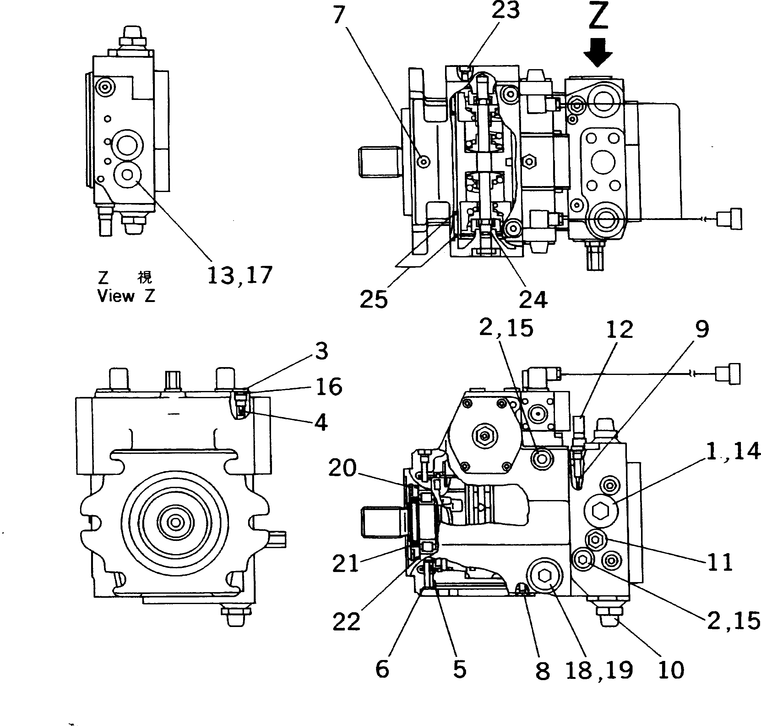 Предохранительный клапан UC4100400623 KOMATSU
