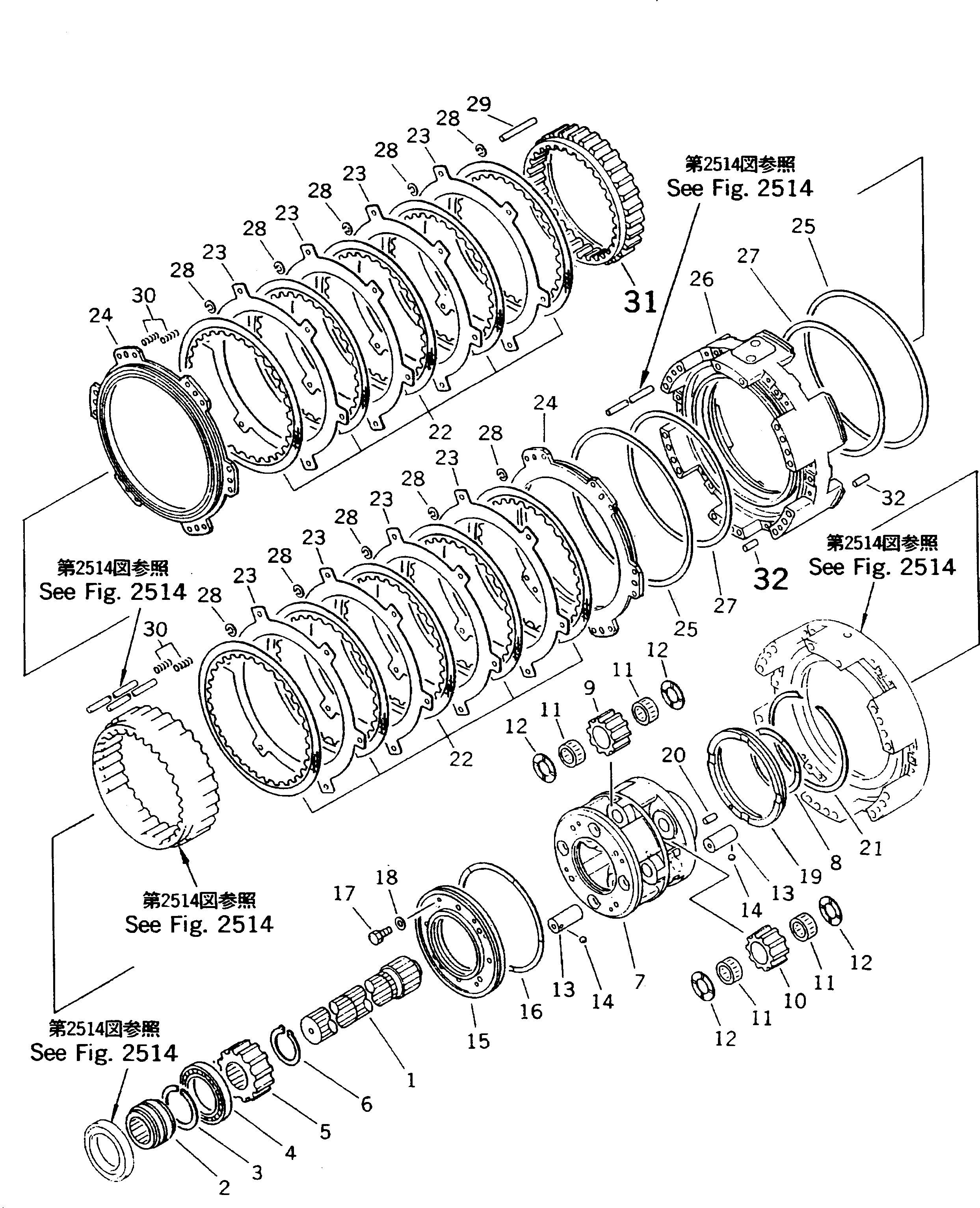 PISTON,2ND AND 1ST 561-15-52911 KOMATSU
