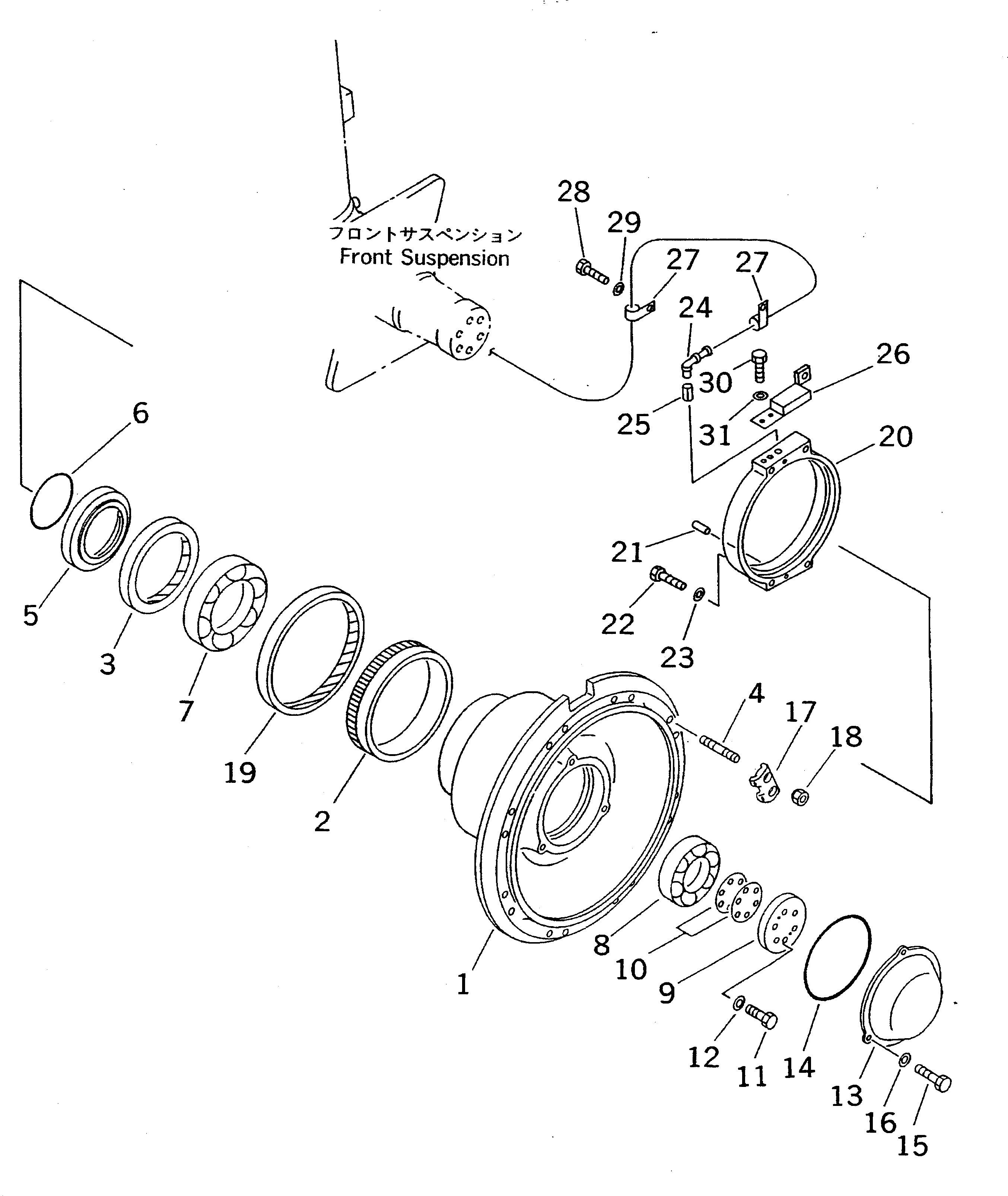 HUB ASS'Y 569-88-66520 KOMATSU