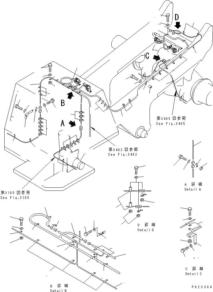 Жгут проводов 569-88-66110 KOMATSU