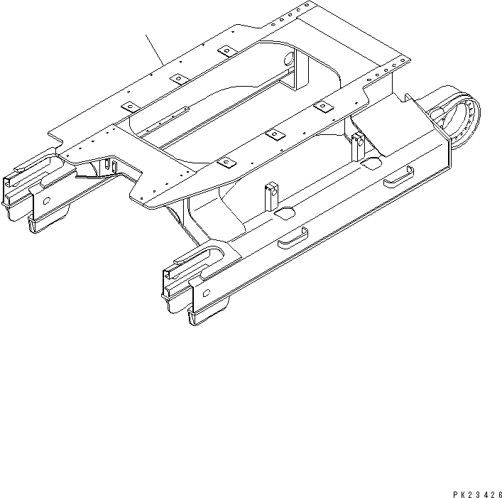 Рама гусеничной тележки 8221-30-1111 KOMATSU