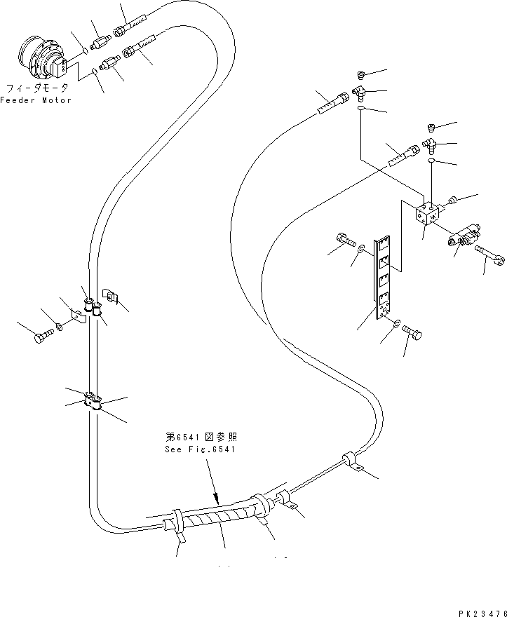 Шланг 07108-20341 KOMATSU