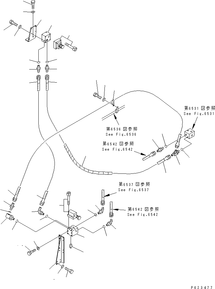 Шланг 07108-20308 KOMATSU