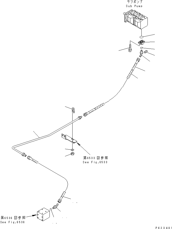 Трубка 8221-62-1150 KOMATSU