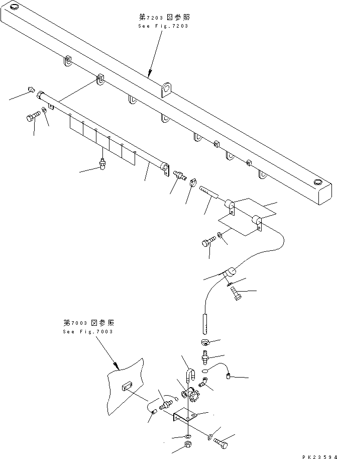 Шланг 07261-01422 KOMATSU