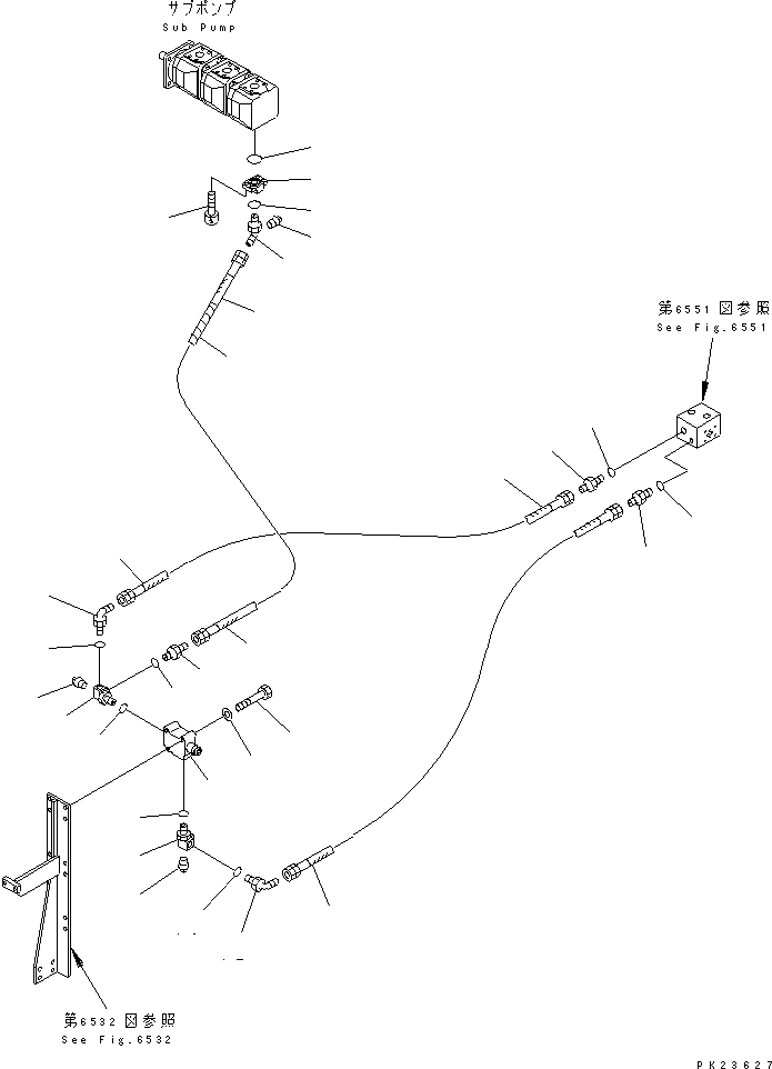 Шланг 07108-20337 KOMATSU