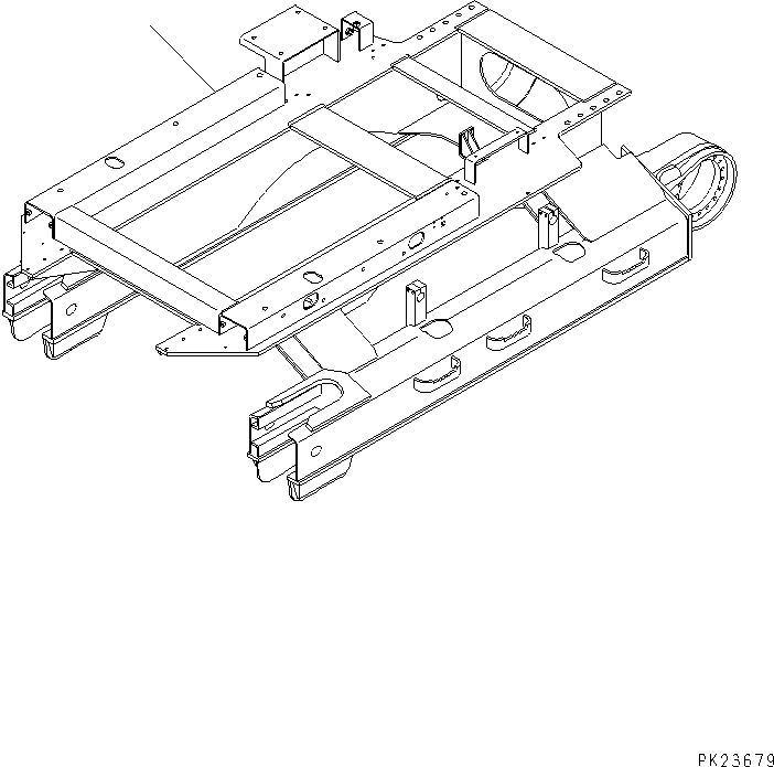 Рама гусеничной тележки 8233-30-1111 KOMATSU