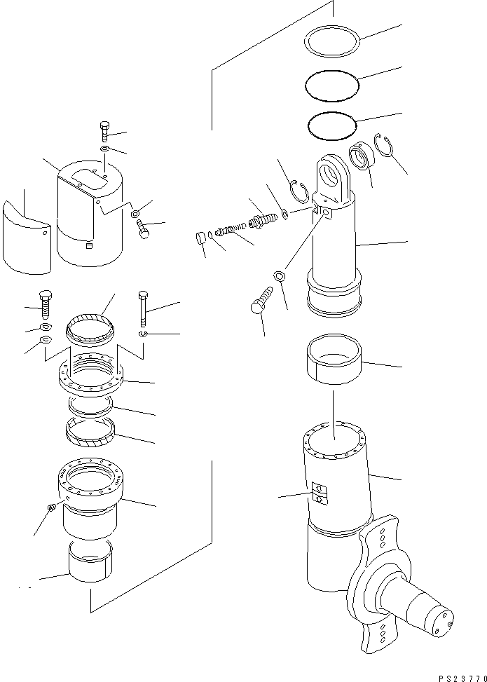 FRONT SUSPENSION A. 567-50-41004 KOMATSU