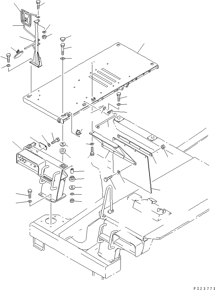 PLATFORM,R.H. (FOR HEAVY DUTY) 567-54-41344 KOMATSU