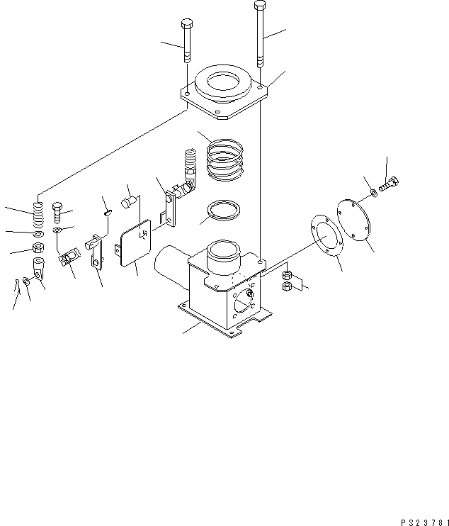 Коробка 569-84-64410 KOMATSU