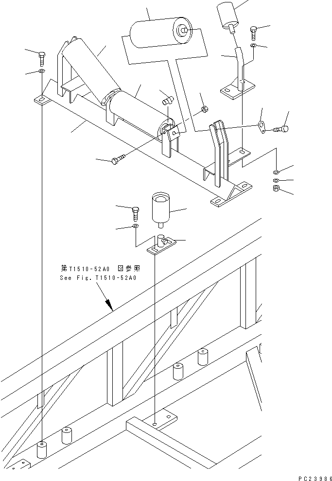 ROLLER ASS'Y,GUIDE (CARRIER SIDE) 8253-75-2140 KOMATSU