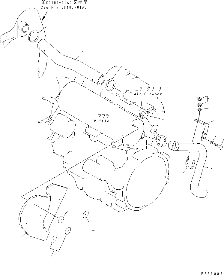 Шланг 20T-01-71430 KOMATSU