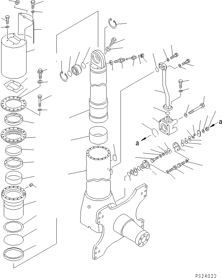 SUSPENSION ASS'Y,FRONT (\2\561-50-61002) KOMATSU