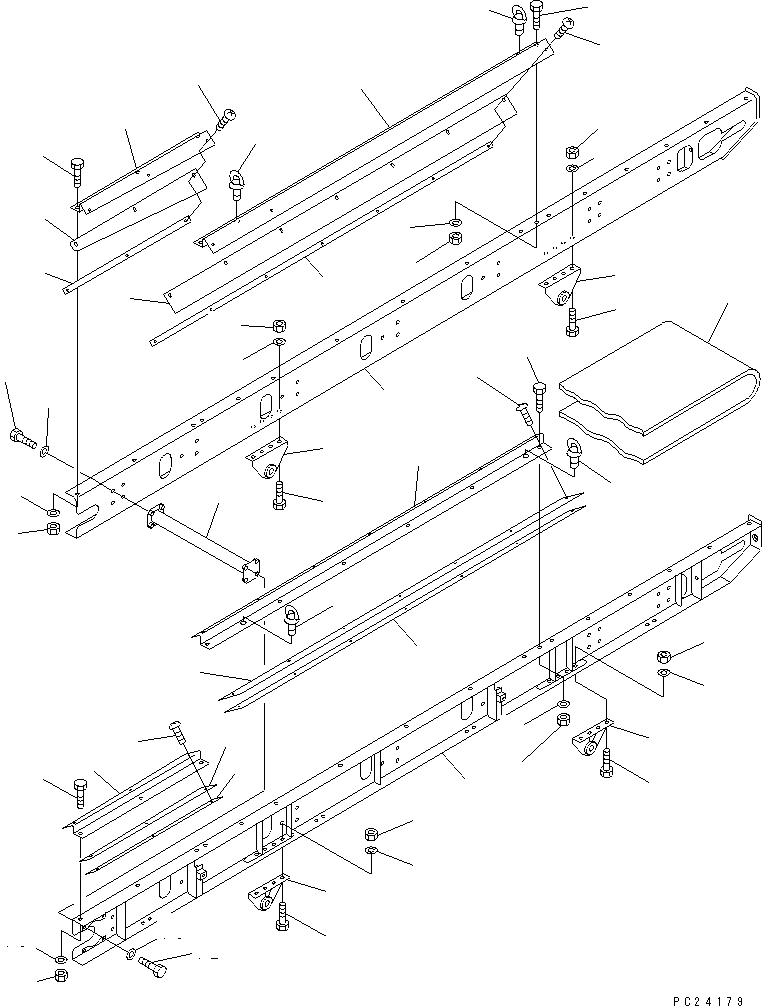 STAY,L.H. 8248-75-4580 KOMATSU