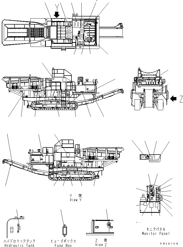 Табличка с инструкцией 09649-12002 KOMATSU
