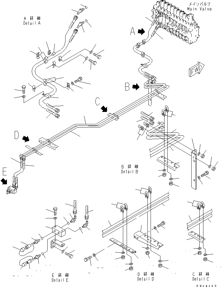 Шланг 07123-00425 KOMATSU