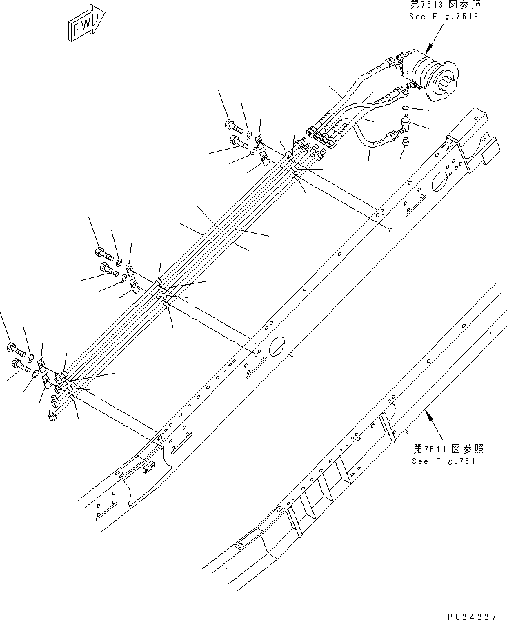 Шланг 07123-40608 KOMATSU