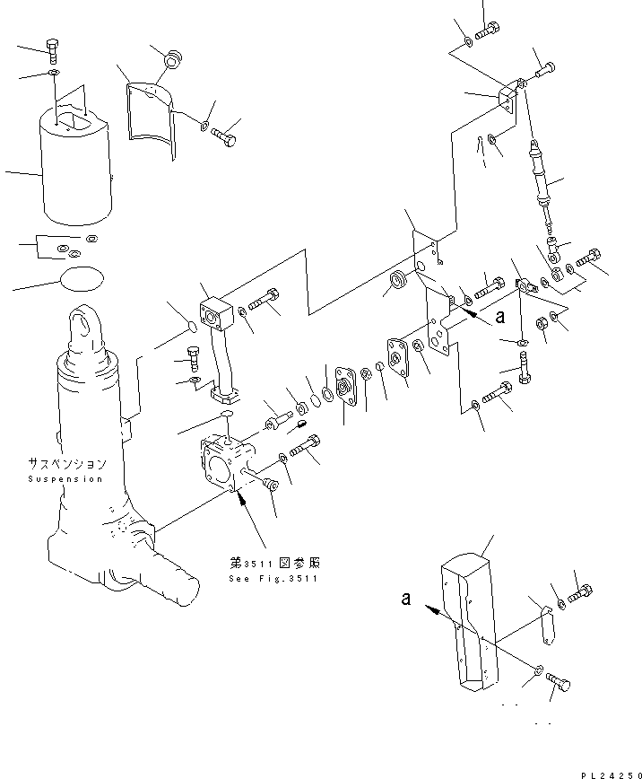 FRONT SUSPENSION A. (\0\566-50-73002) KOMATSU