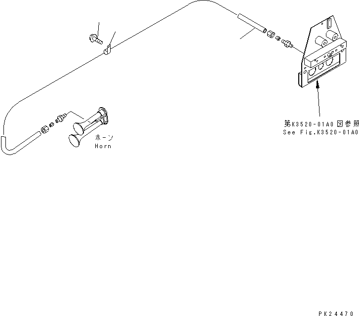 Трубка 07822-00428 KOMATSU