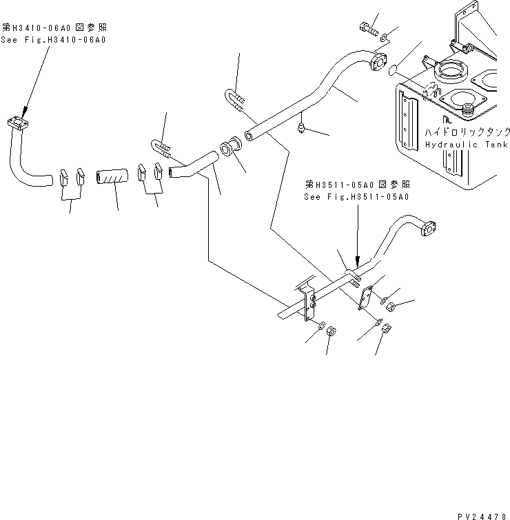 Трубка 567-61-71190 KOMATSU