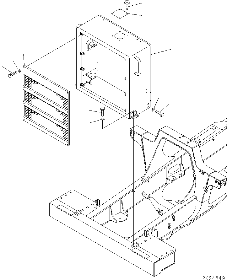 GUARD,(FOR RADIATOR CURTAIN) 567-84-75121 KOMATSU