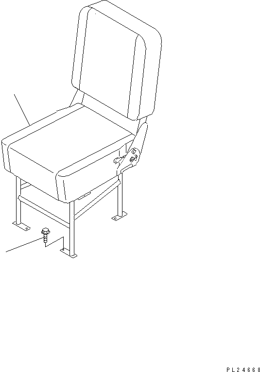 SEAT ASS'Y,ASSISTANT 567-57-71502 KOMATSU