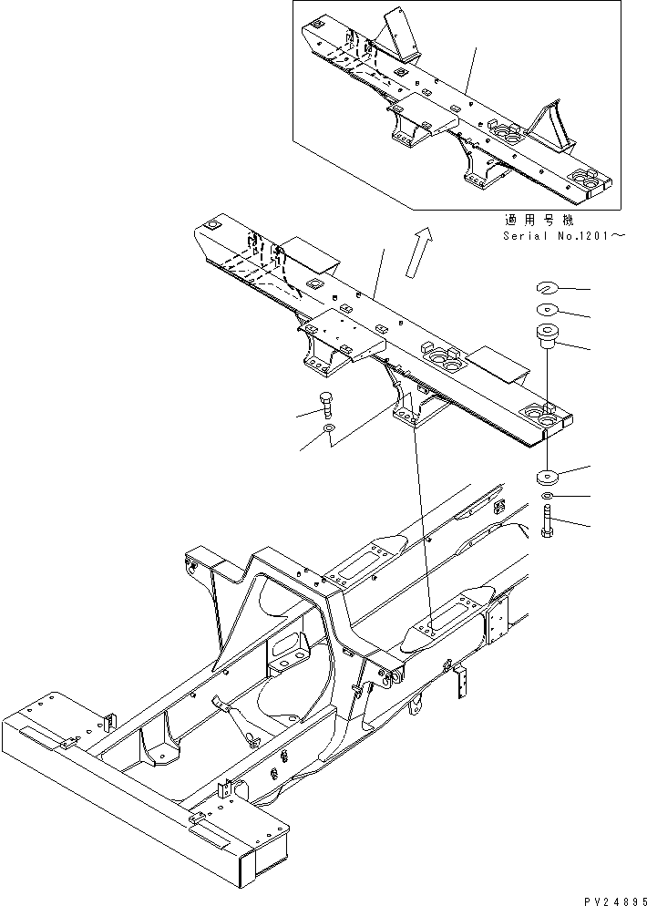 Кронштейн (сварной) 567-92-75220 KOMATSU