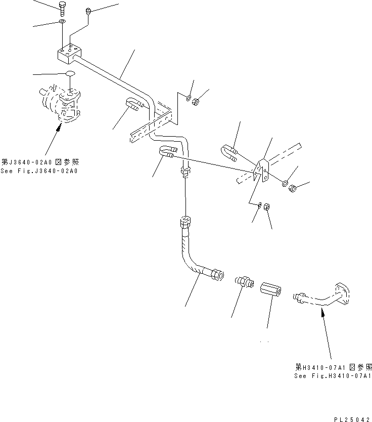 Шланг 07086-40403 KOMATSU