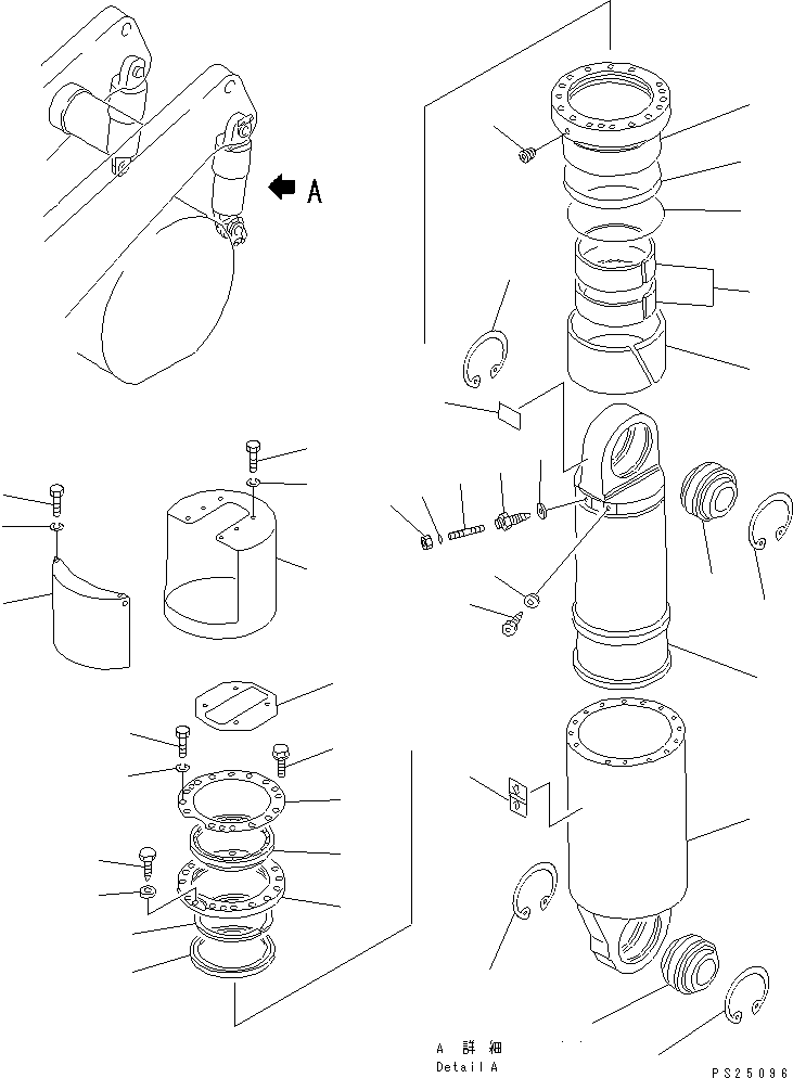 REAR SUSPENSION (-30ßC) 581-50-19002 KOMATSU
