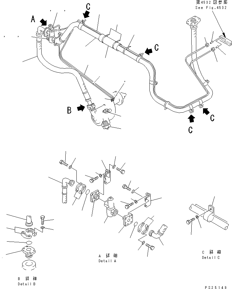 Шланг 07297-11448 KOMATSU