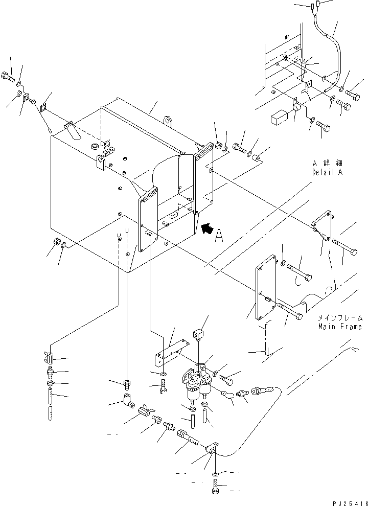 Топливный бак 561-99-64370 KOMATSU