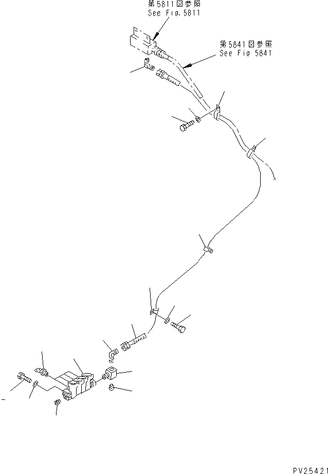 Шланг 07121-00327 KOMATSU