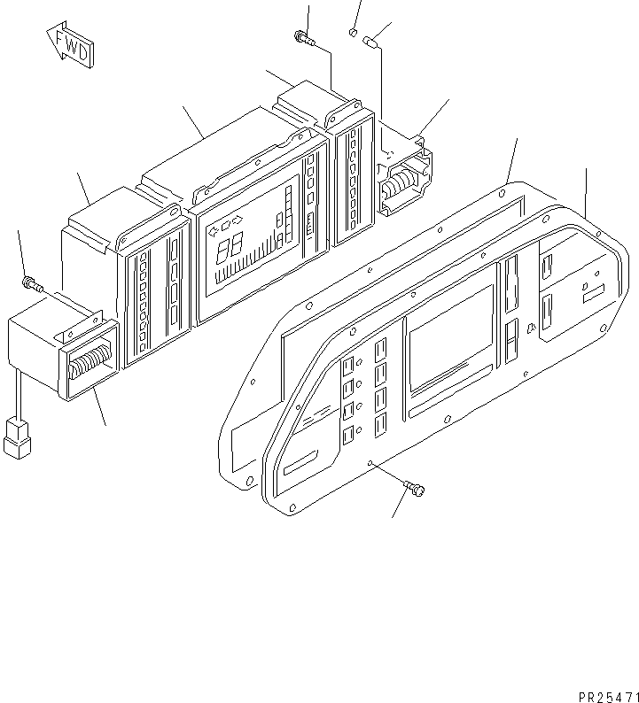 PANEL ASS'Y,(EXCEPT JAPAN) (\2\7831-33-3003) KOMATSU