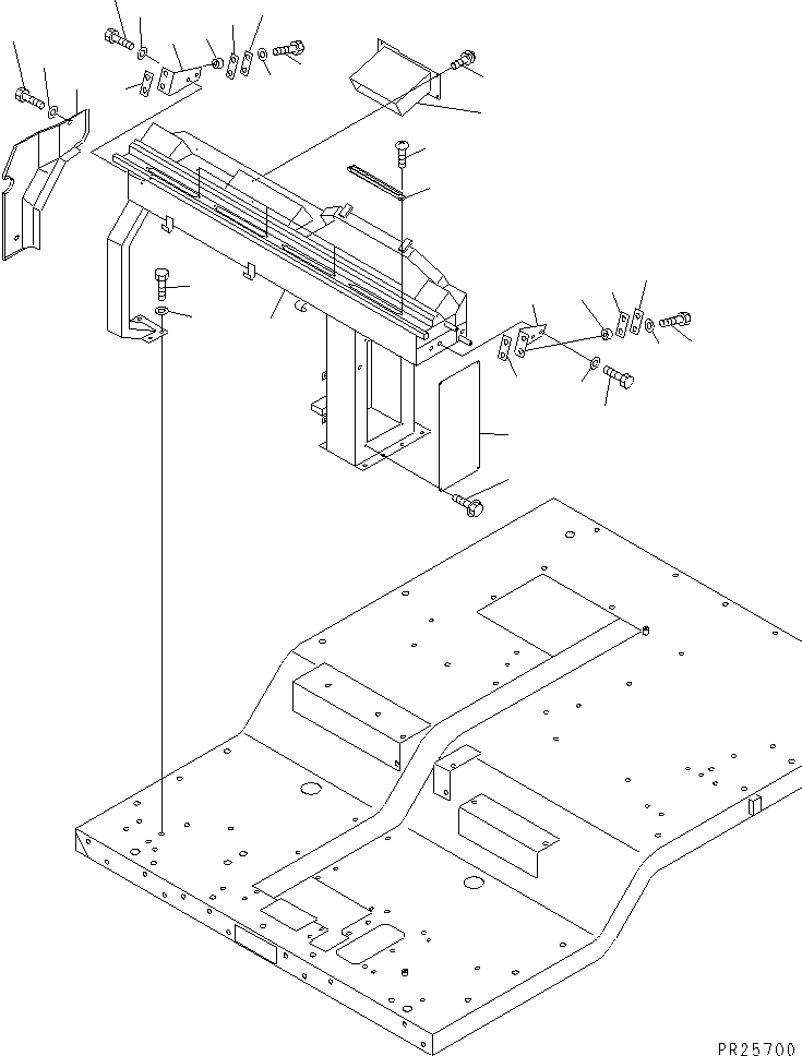 DASHBOARD SUB ASS'Y 569-54-63113 KOMATSU