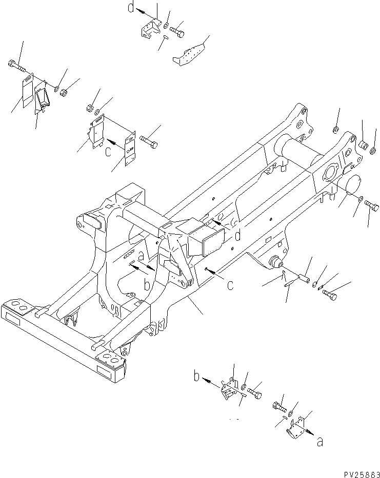 FRAME SUB ASS'Y 561-46-73101 KOMATSU