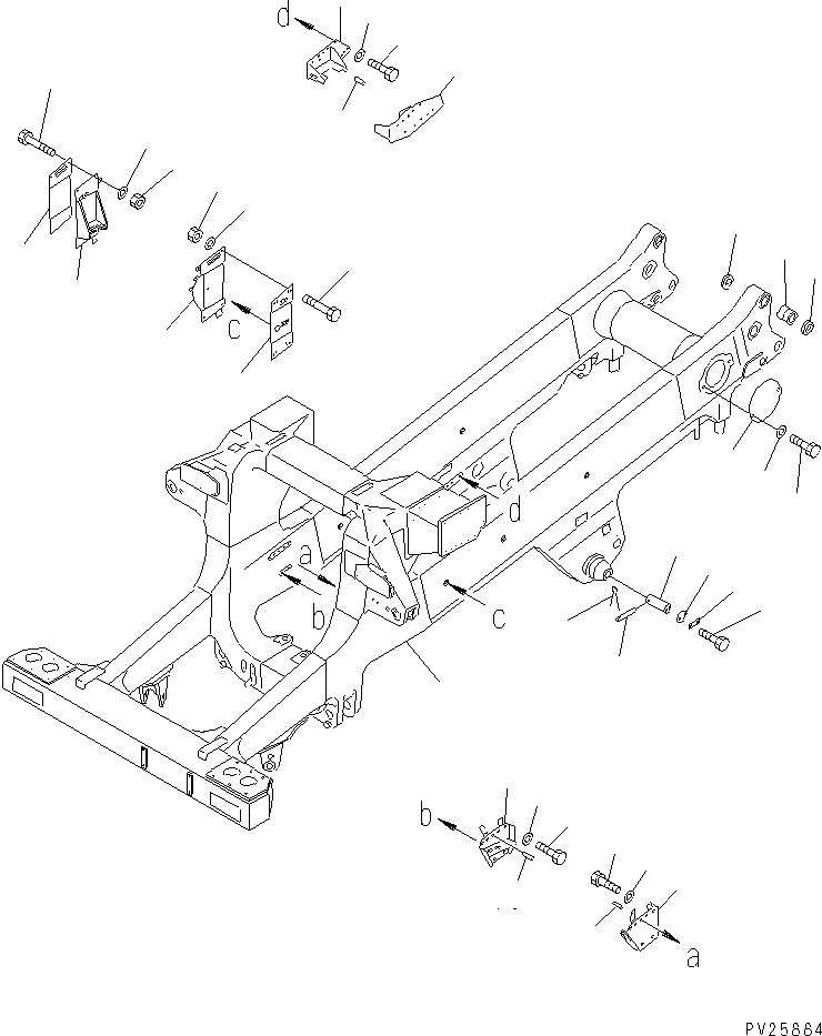 FRAME SUB ASS'Y 561-98-63124 KOMATSU