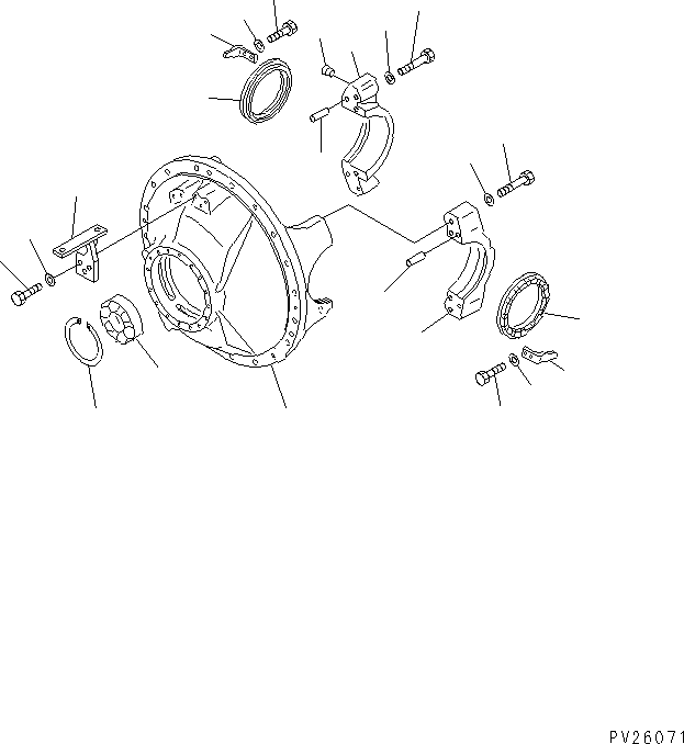 DIFFERENTIAL ASS'Y,LOCK 561-88-68003 KOMATSU